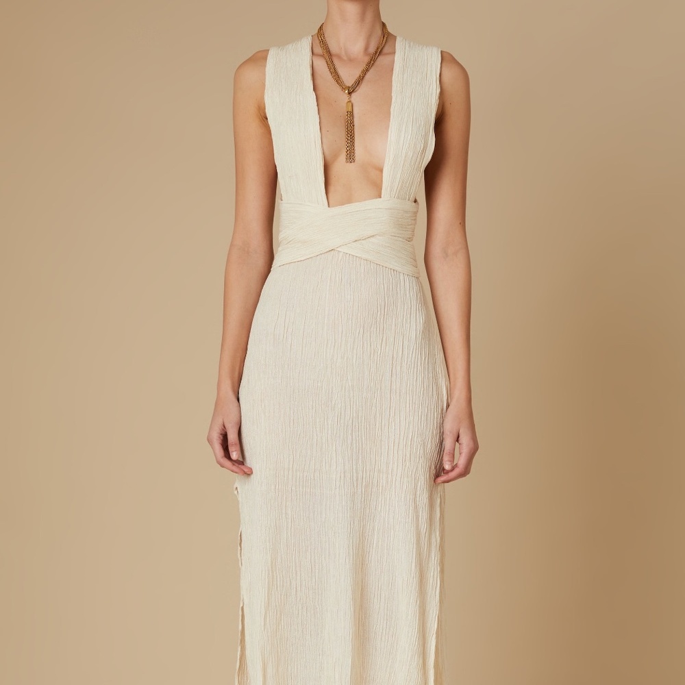 Savannah Morrow VERITA DRESS CREAM NWT! Sold Out!